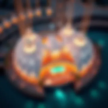 An aerial view of the La Perle venue, highlighting its architectural splendor.