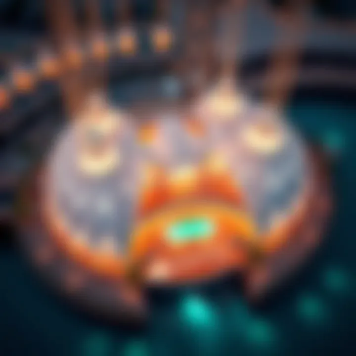 An aerial view of the La Perle venue, highlighting its architectural splendor.