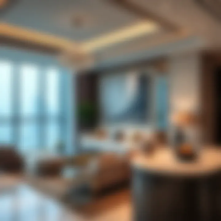 Luxurious interior design of a residential unit in LDC One JLT