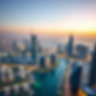 Panoramic skyline view from LDC One JLT