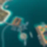 Aerial Perspective of Mina Rashid's Waterfront Design Aerial view of Mina Rashid showcasing its stunning waterfront layout