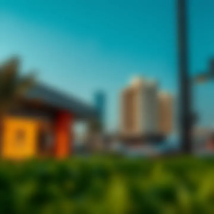 Local community features surrounding the Al Asmawi Building