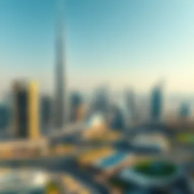 An overview of Dubai's skyline with a focus on legal structures