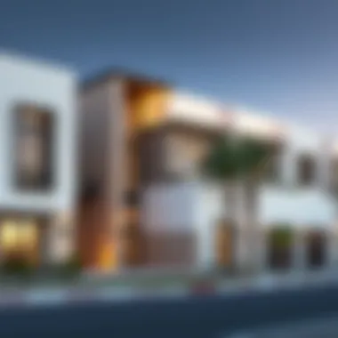 Modern Architecture in Remraam Modern architectural designs within Remraam residential areas
