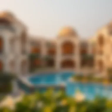 Luxurious Amali Properties in Dubai Aerial view of luxurious Amali properties in Dubai.