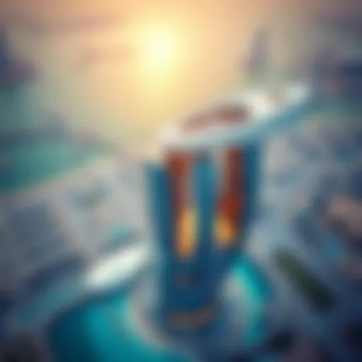 Aerial Perspective of Opal Tower Stunning aerial view of Opal Tower showcasing its unique architectural design