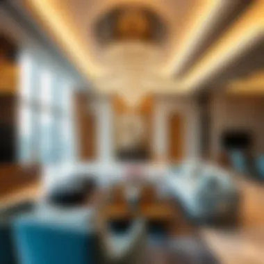 Sophisticated Interiors of Palm Tower Residences Luxurious living space in Palm Tower