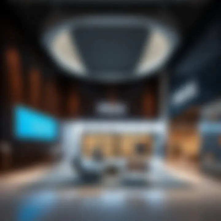 Contemporary interior design of Pan Emirates store