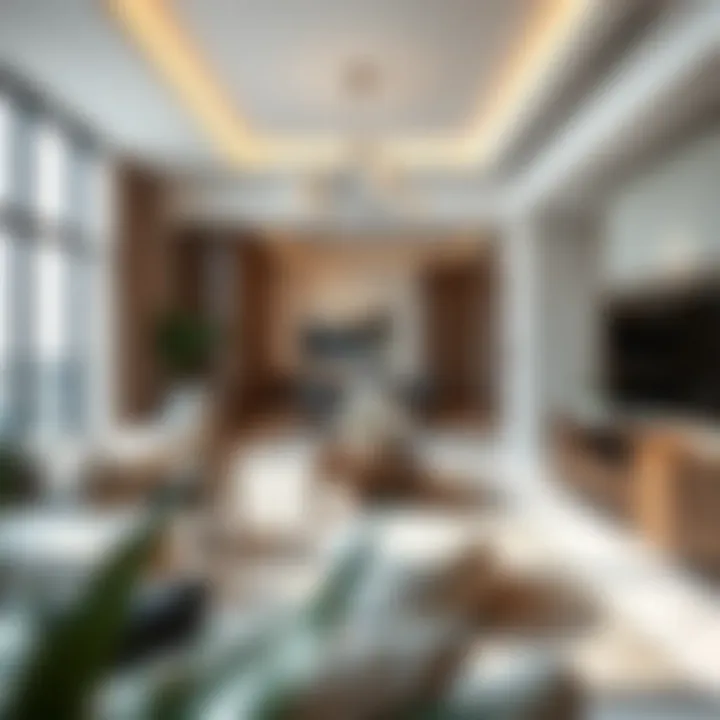 Luxurious interior showcasing modern design elements of the residence