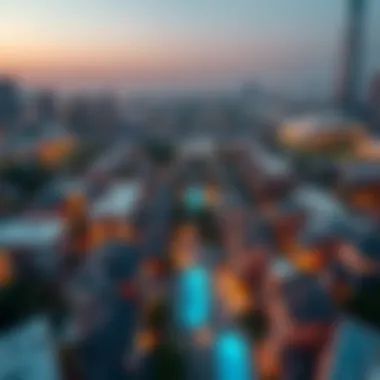 Aerial View of Dubai Neighborhoods Aerial view of vibrant Dubai neighborhoods