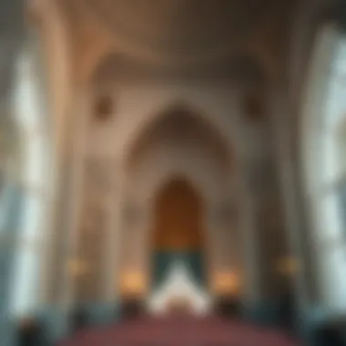 Intricately Designed Interior of Qasr Al Hind Interior design showcasing intricate details of Qasr Al Hind