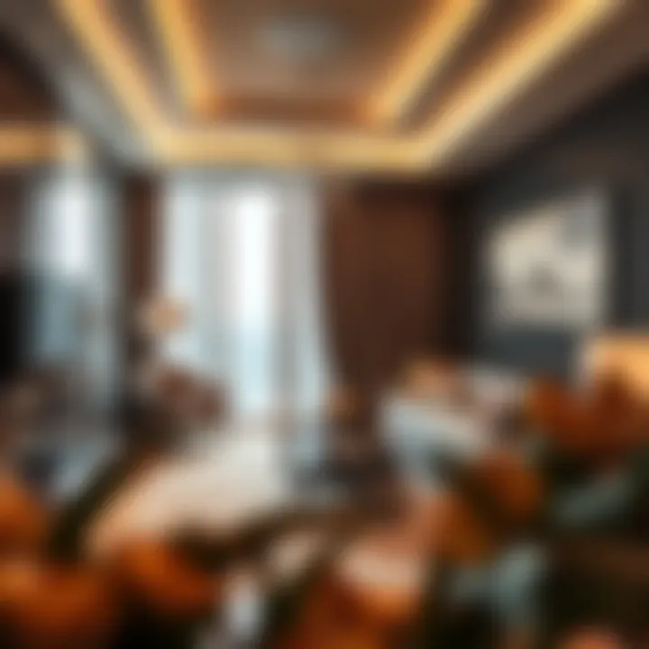 Interior view of a luxurious apartment offered by Rayna Properties