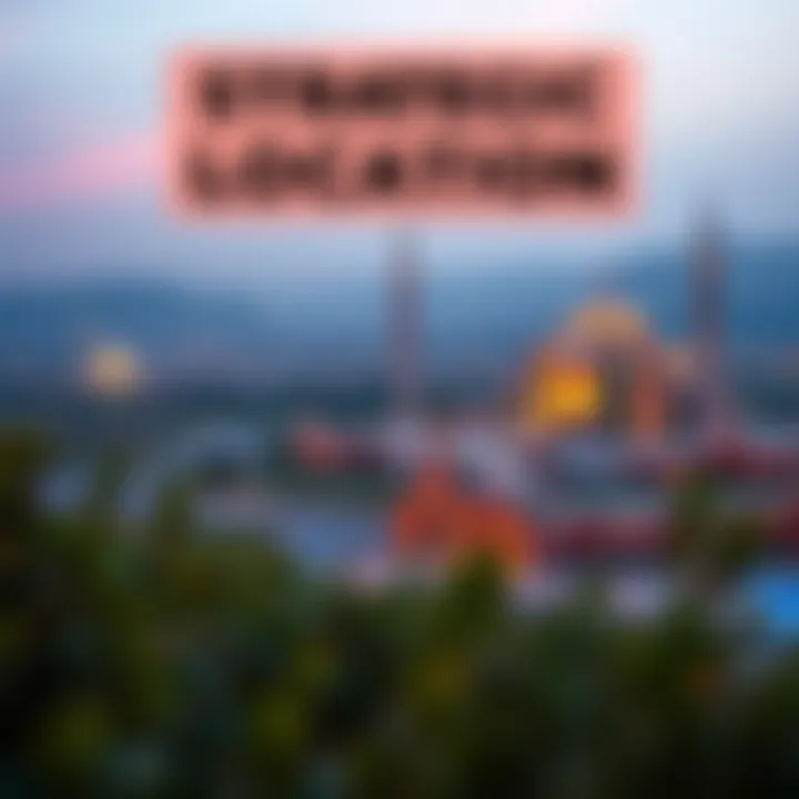 Strategic Location of Ritaj Dubai Panoramic view of the Ritaj community highlighting its strategic location