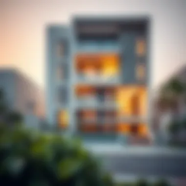 Exterior view showcasing the modern architecture of Savoy Hotel Apartments