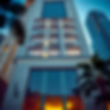 Architectural details of Sheikh Maryam Building facade