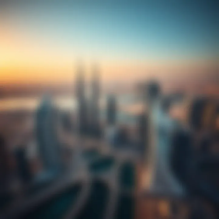 Dubai's Skyline from SkyDubai Panoramic view of Dubai from SkyDubai