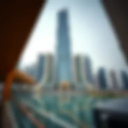 Stunning view of Skyview Tower showcasing its unique architecture