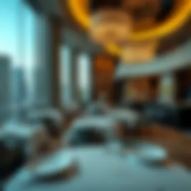 Chic Dining Experience at SLS Hotel and Residences Sophisticated dining area in SLS Hotel with exquisite interior decor