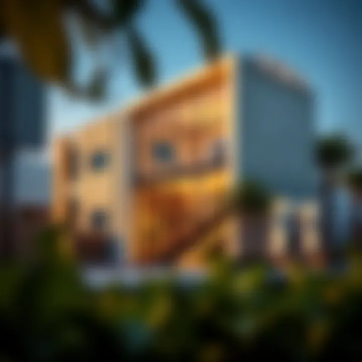 Modern architecture of a Sobha development