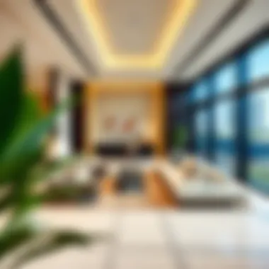 Sophisticated interior design of Sobha sales office