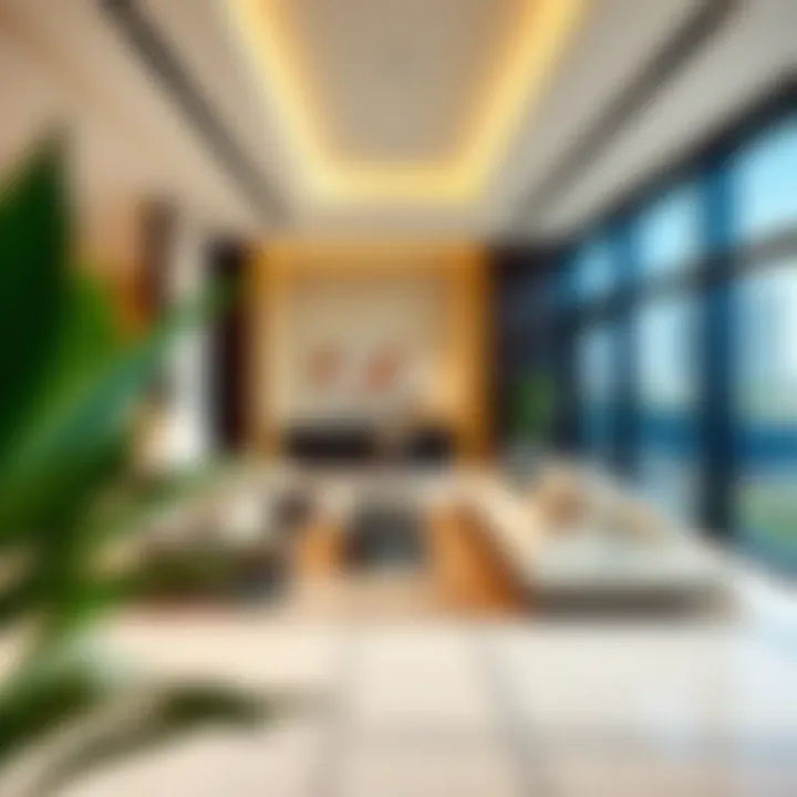 Sophisticated interior design of Sobha sales office