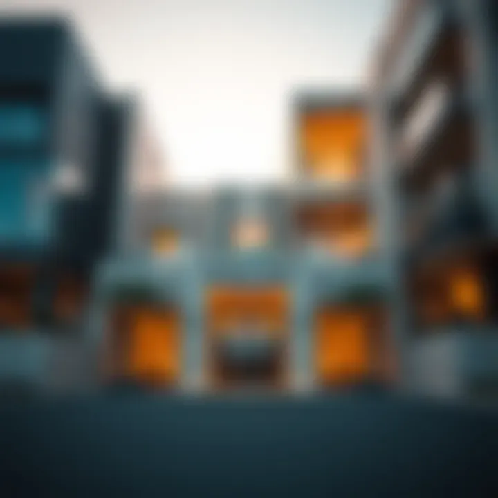 Stunning exterior view of Studio Al Khail Gate showcasing modern architectural design.