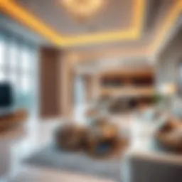 Luxurious unfurnished apartment showcasing spacious living area