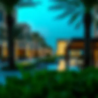 Visual representation of community amenities available near Tilal Al Ghaf