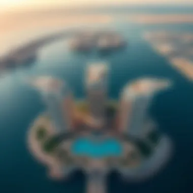 The grandeur of the Palm Jumeirah from above
