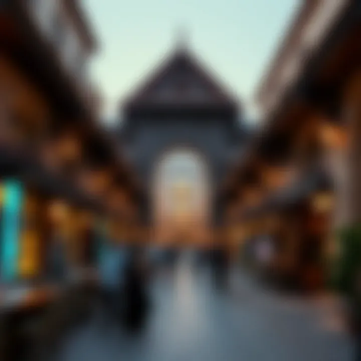 The bustling Souk Madinat Jumeirah with traditional architecture