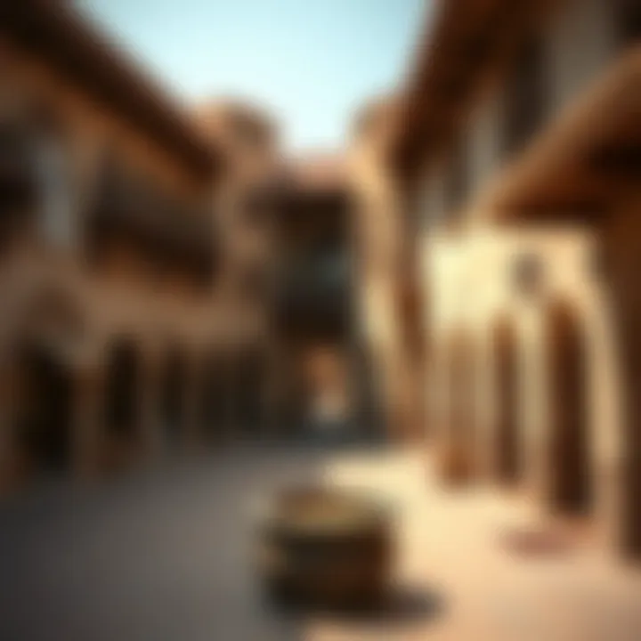 Historical overview of Traders Village with traditional architecture and modern elements.