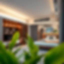 Modern shared living space in Dubai