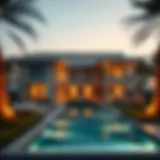 A modern villa showcasing the UAE luxury real estate market