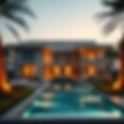 A modern villa showcasing the UAE luxury real estate market