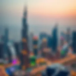 Panoramic view showcasing the Dubai Jewel Tower against the skyline