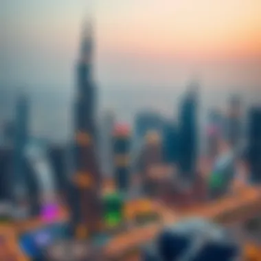 Panoramic view showcasing the Dubai Jewel Tower against the skyline