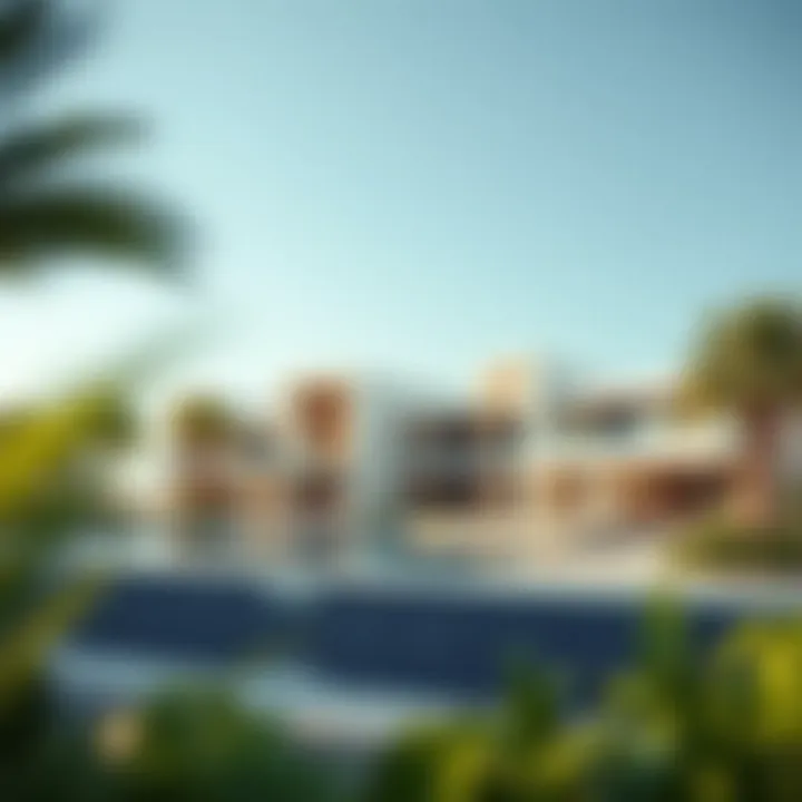 Architectural rendering of the innovative design of Zuha Island residences