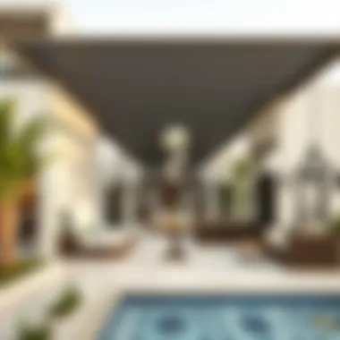 Community spaces designed for social interaction and relaxation at Zuha Island